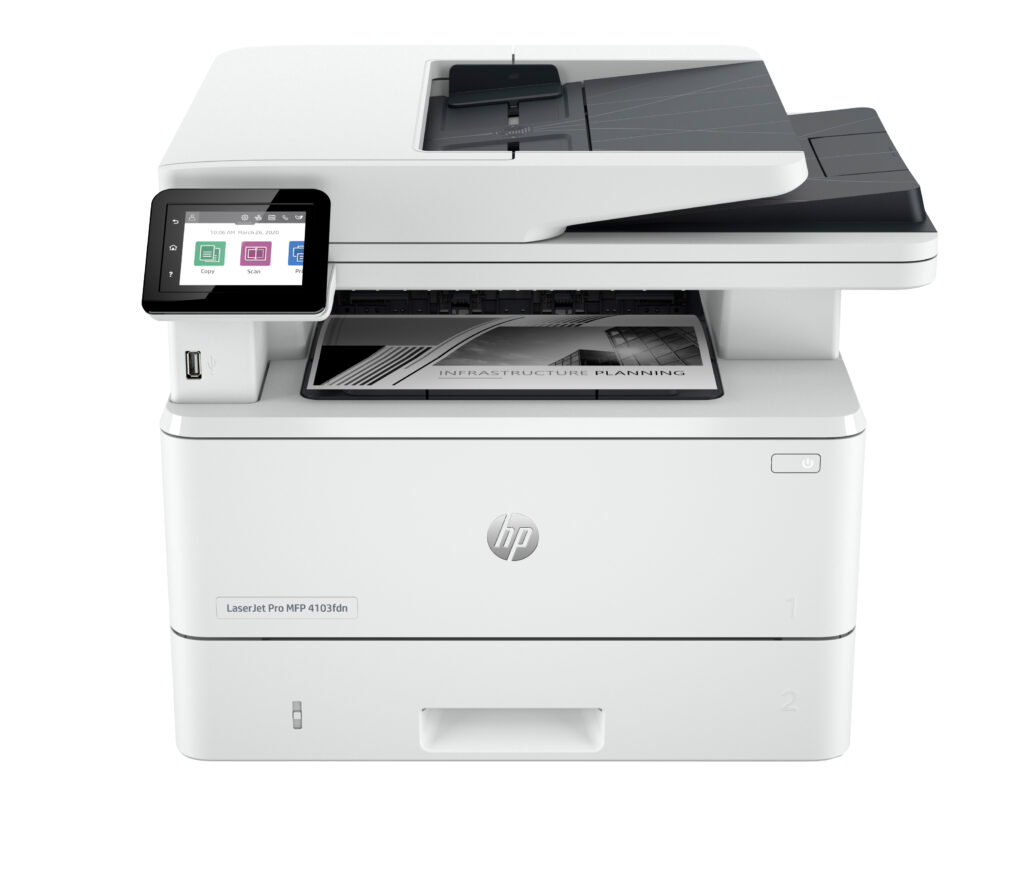 HP LaserJet Pro MFP 4103fdn — A4 mono, 40 str/min